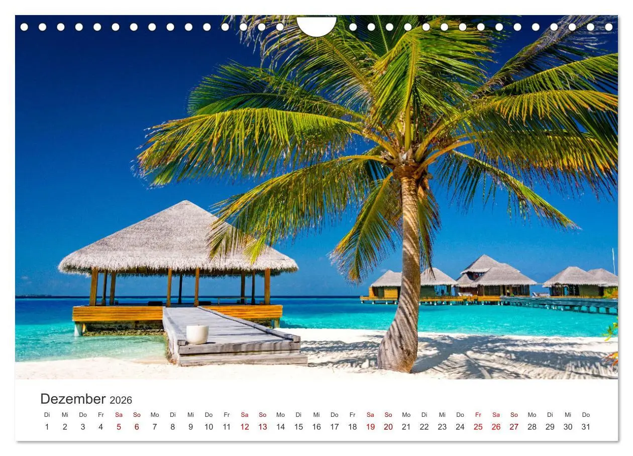 Bild: 9783457564905 | Malediven - Weiße Strände und Türkises Meer. (Wandkalender 2026 DIN...