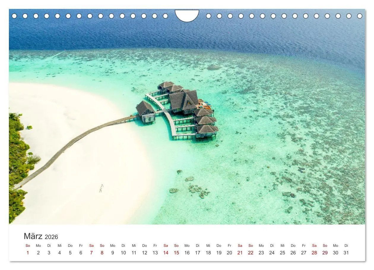Bild: 9783457564905 | Malediven - Weiße Strände und Türkises Meer. (Wandkalender 2026 DIN...