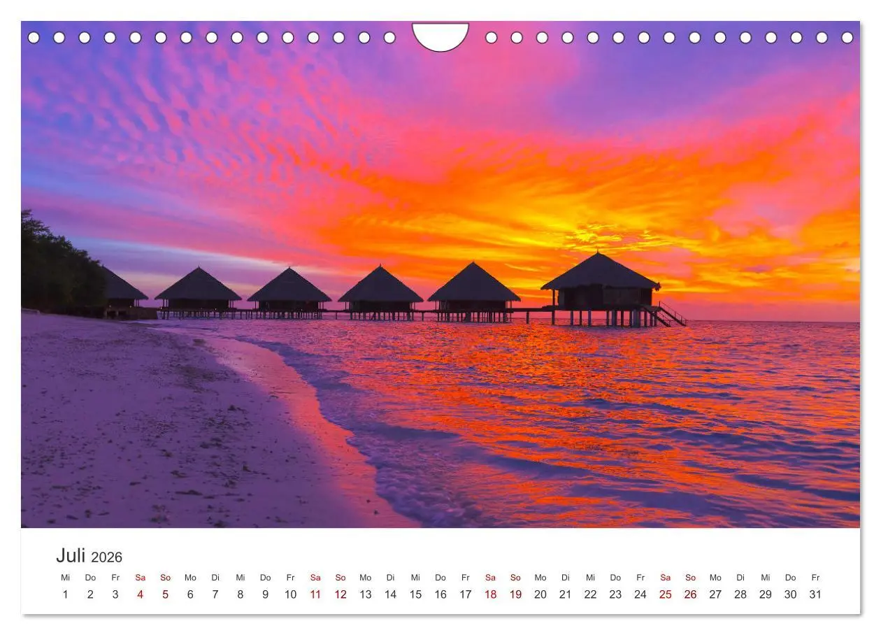 Bild: 9783457564905 | Malediven - Weiße Strände und Türkises Meer. (Wandkalender 2026 DIN...