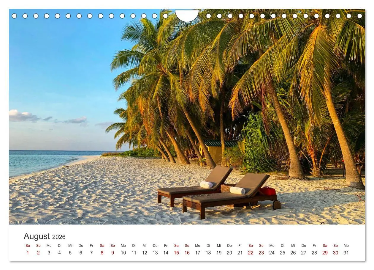 Bild: 9783457564905 | Malediven - Weiße Strände und Türkises Meer. (Wandkalender 2026 DIN...