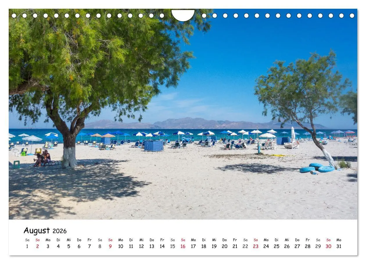 Bild: 9783457634905 | Strände der Insel Kos (Wandkalender 2026 DIN A4 quer), CALVENDO...