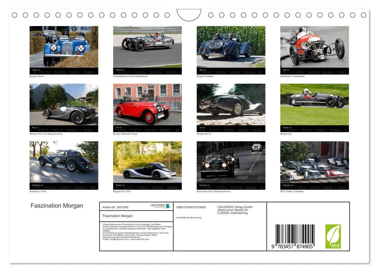 Bild: 9783457874905 | Faszination Morgan (Wandkalender 2026 DIN A4 quer), CALVENDO...