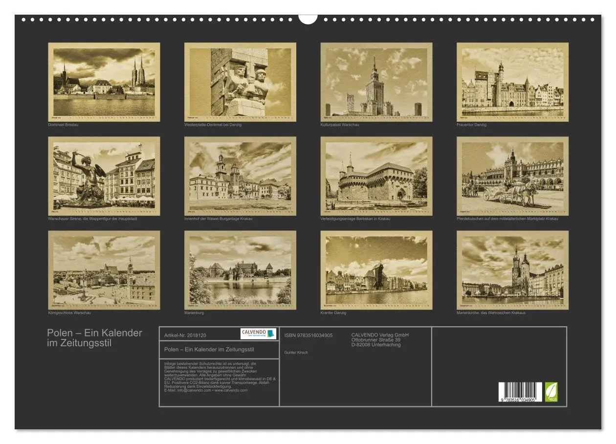 Bild: 9783516034905 | Polen - Ein Kalender im Zeitungsstil (Wandkalender 2026 DIN A2...