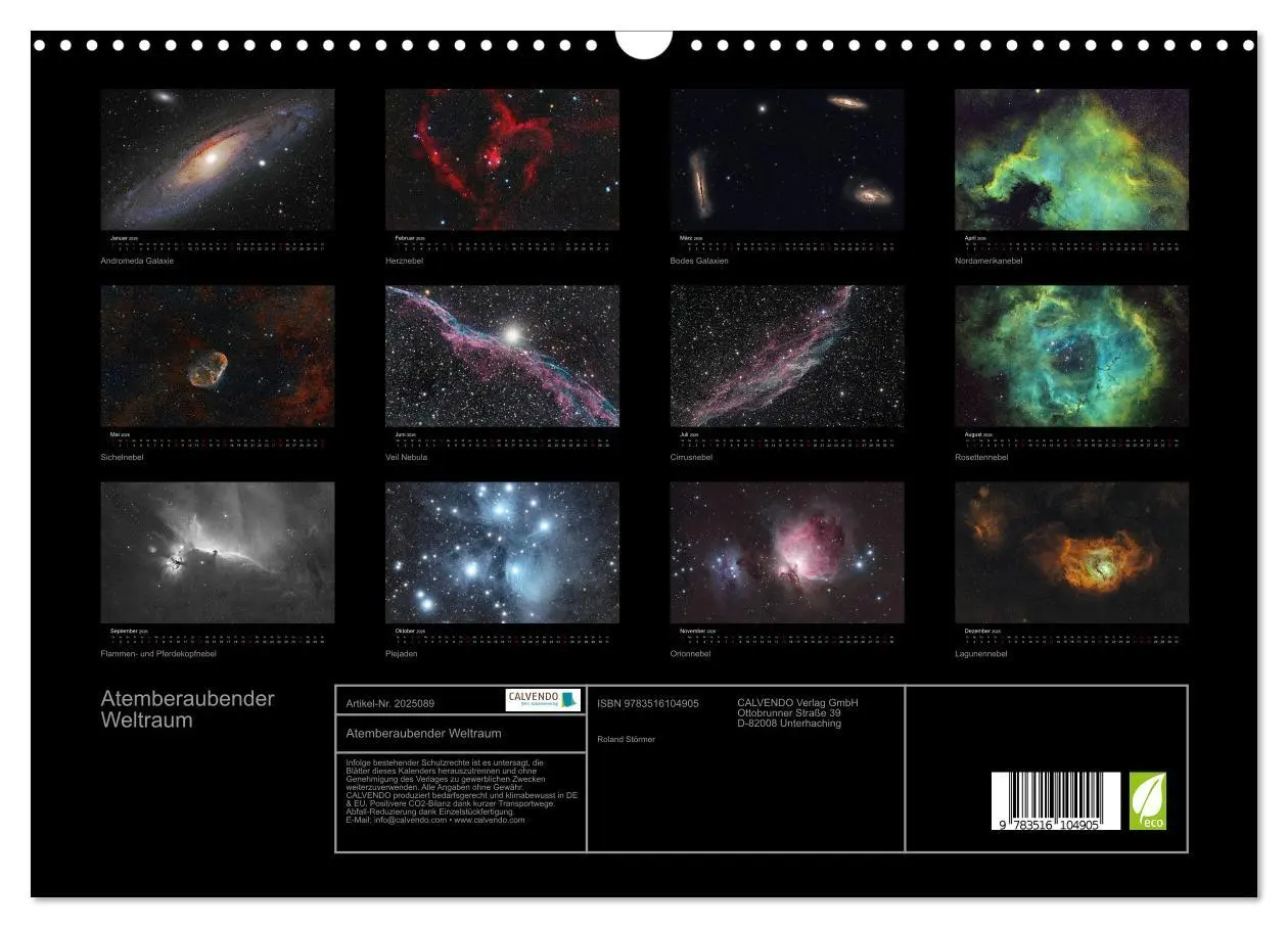 Bild: 9783516104905 | Atemberaubender Weltraum (Wandkalender 2026 DIN A3 quer), CALVENDO...