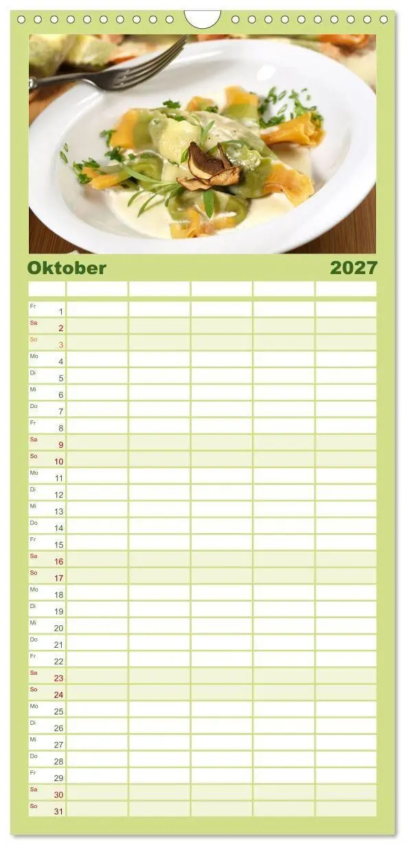 Bild: 9783594324905 | Familienplaner 2027 - Vegan Food Kalender - Gerichte und Snacks mit...