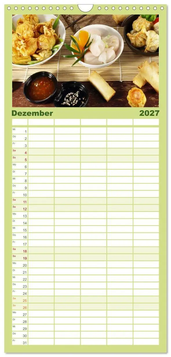 Bild: 9783594324905 | Familienplaner 2027 - Vegan Food Kalender - Gerichte und Snacks mit...