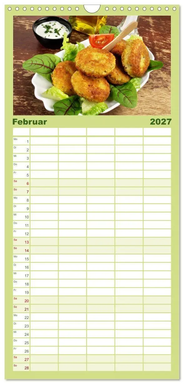 Bild: 9783594324905 | Familienplaner 2027 - Vegan Food Kalender - Gerichte und Snacks mit...
