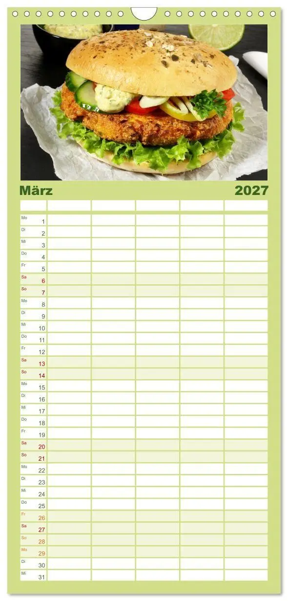 Bild: 9783594324905 | Familienplaner 2027 - Vegan Food Kalender - Gerichte und Snacks mit...