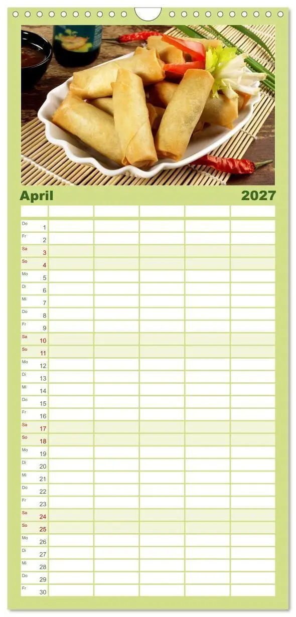 Bild: 9783594324905 | Familienplaner 2027 - Vegan Food Kalender - Gerichte und Snacks mit...
