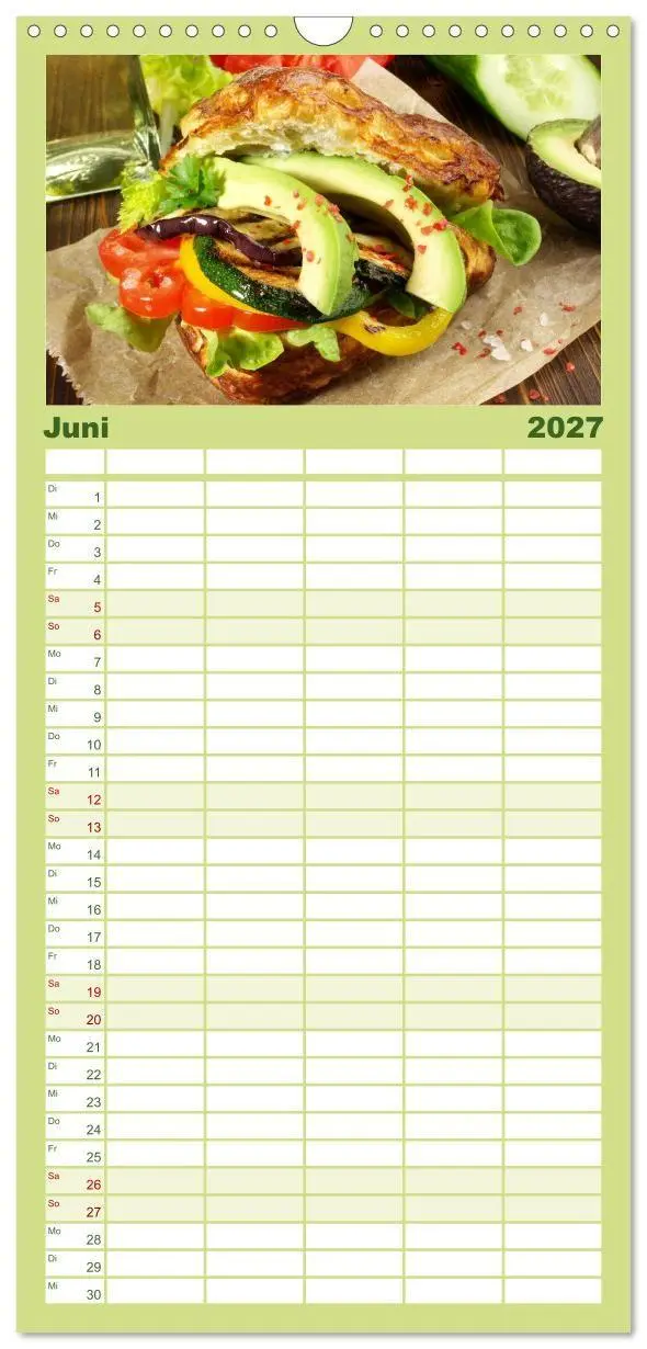 Bild: 9783594324905 | Familienplaner 2027 - Vegan Food Kalender - Gerichte und Snacks mit...