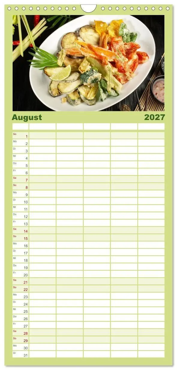 Bild: 9783594324905 | Familienplaner 2027 - Vegan Food Kalender - Gerichte und Snacks mit...