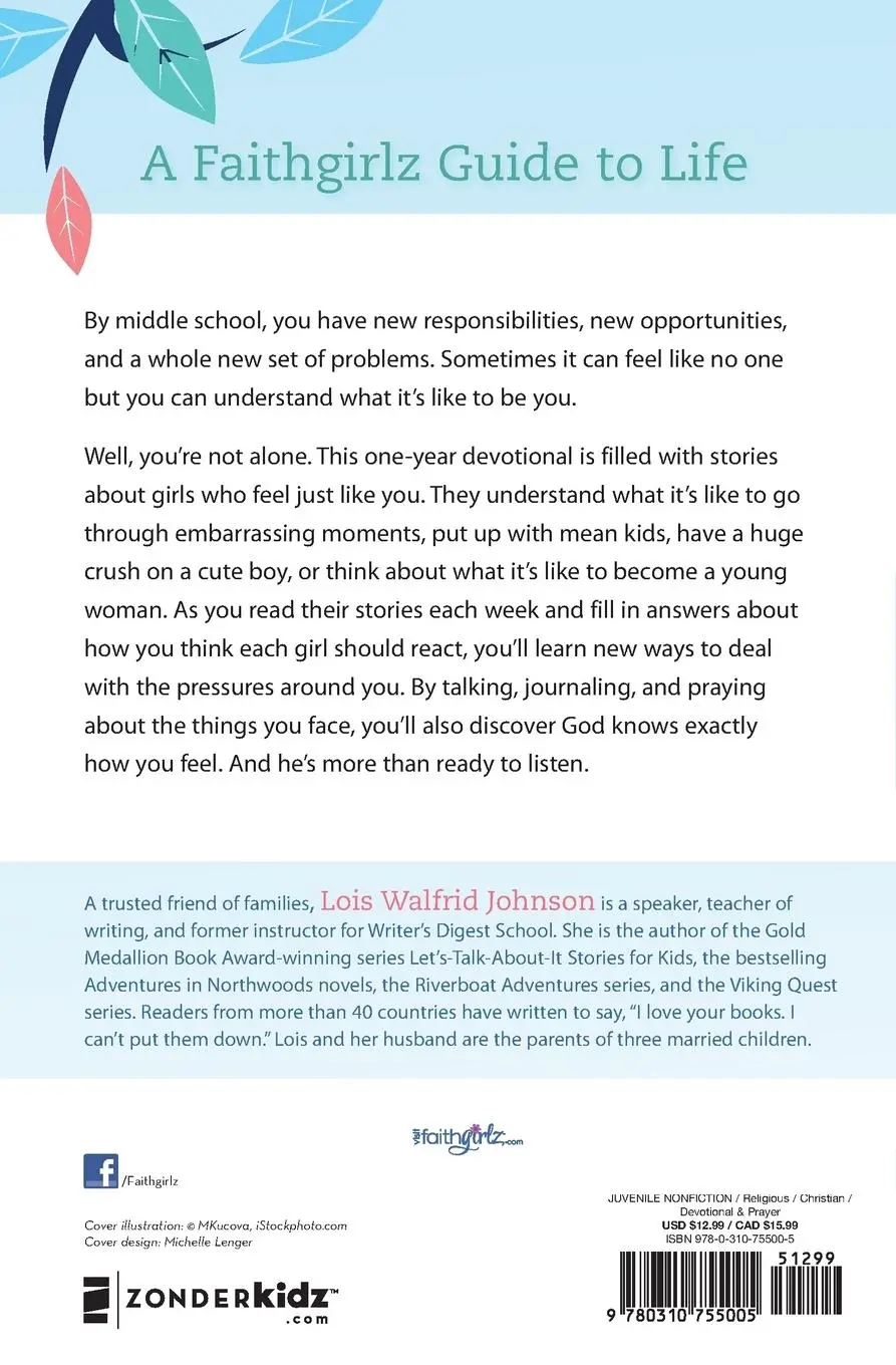 Rückseite: 9780310755005 | Girl Talk | 52 Weekly Devotions | Lois Walfrid Johnson | Taschenbuch