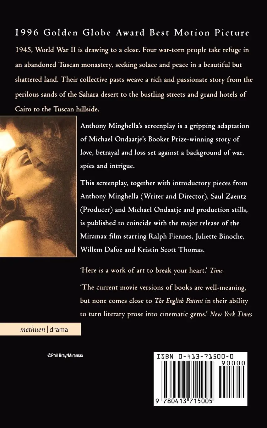 Rückseite: 9780413715005 | The English Patient | Screenplay | Anthony Minghella (u. a.) | Buch