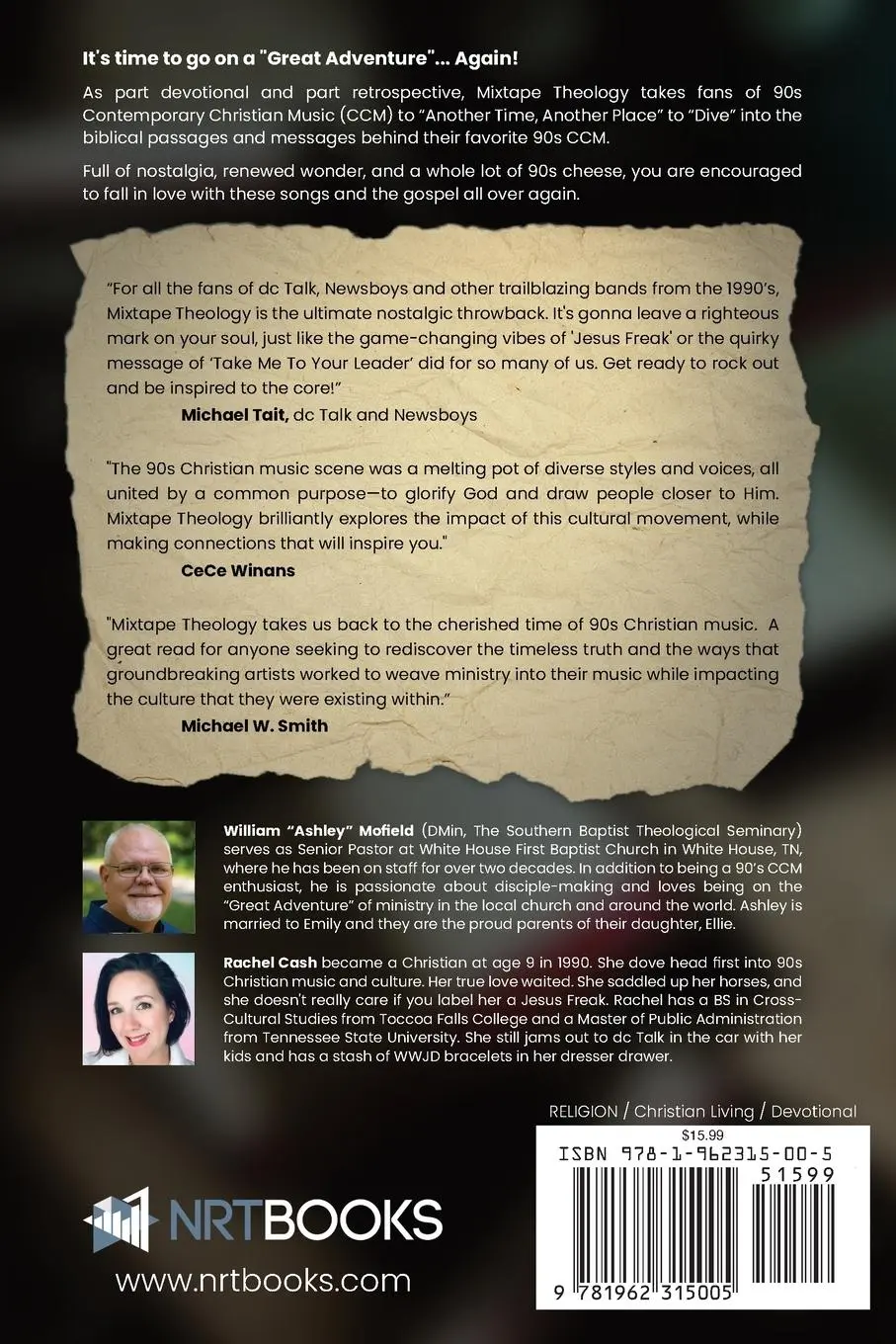 Rückseite: 9781962315005 | Mixtape Theology | William "Ashley" Mofield (u. a.) | Taschenbuch