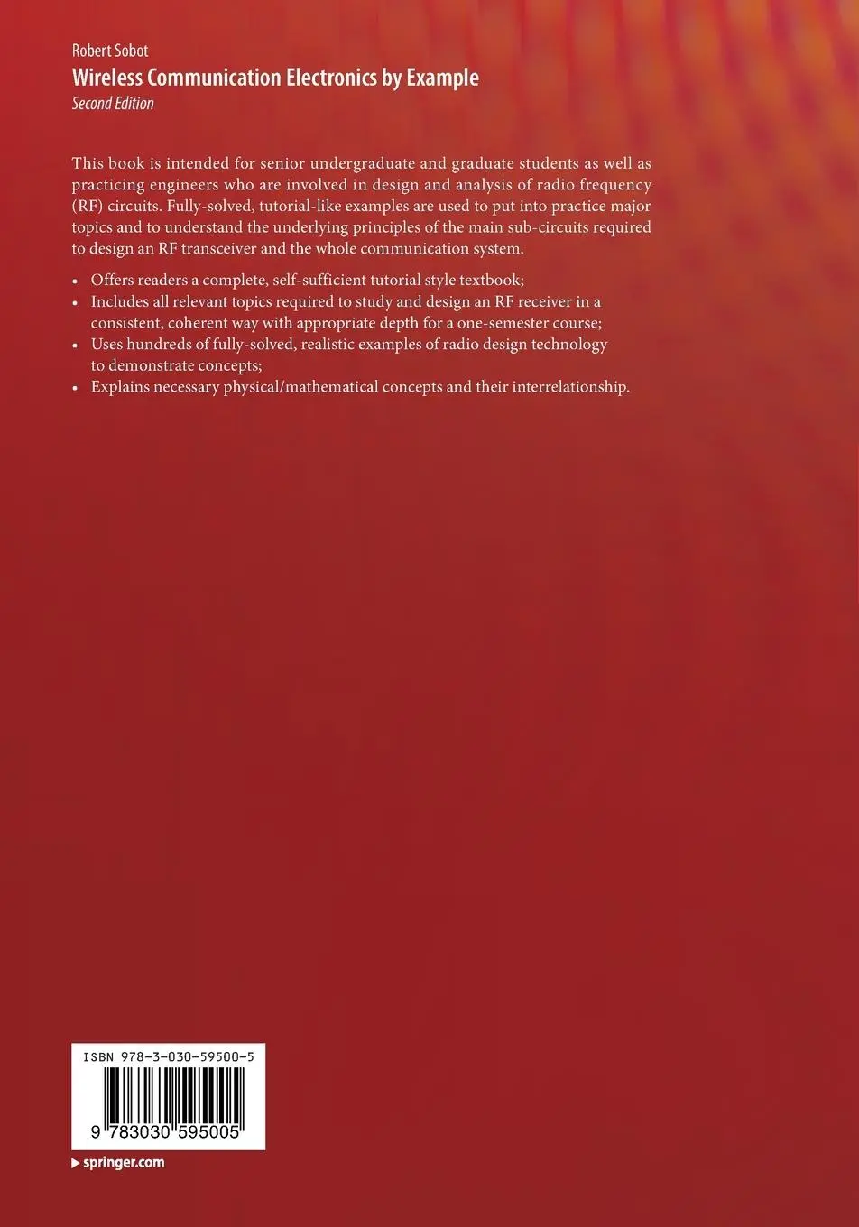 Rückseite: 9783030595005 | Wireless Communication Electronics by Example | Robert Sobot | Buch