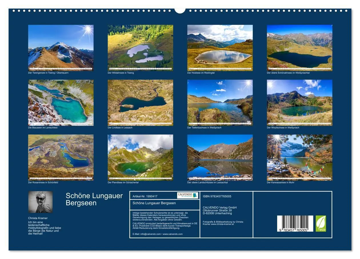 Bild: 9783457765005 | Schöne Lungauer Bergseen (hochwertiger Premium Wandkalender 2026...