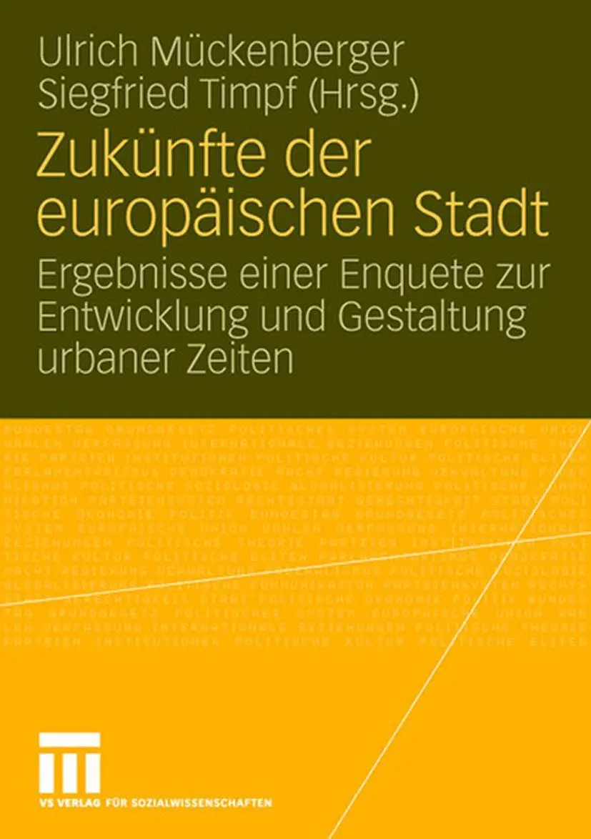 Cover: 9783531155005 | Zukünfte der europäischen Stadt | Siegfried Timpf (u. a.) | Buch | vi