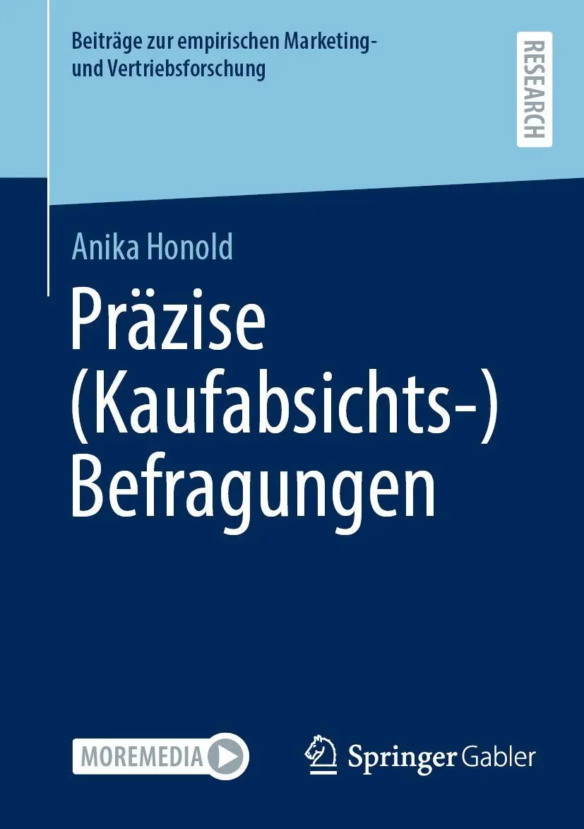 Cover: 9783658425005 | Präzise (Kaufabsichts-)Befragungen | Anika Honold | Taschenbuch | xvii