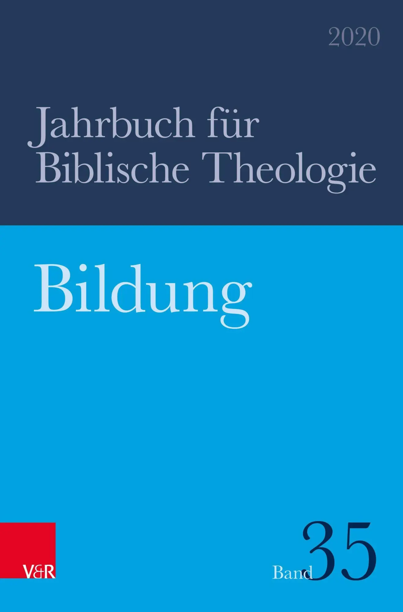 Cover: 9783788735005 | Bildung | Jahrbuch für Biblische Theologie 035, Jahr 2020 | Nicklas