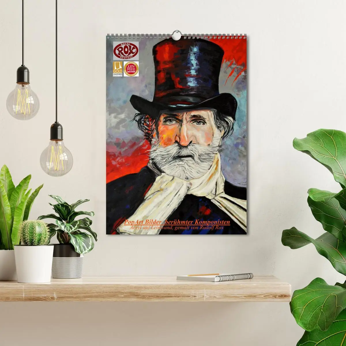 Bild: 9783516465105 | PopArt Bilder berühmter Komponisten (Wandkalender 2026 DIN A3...
