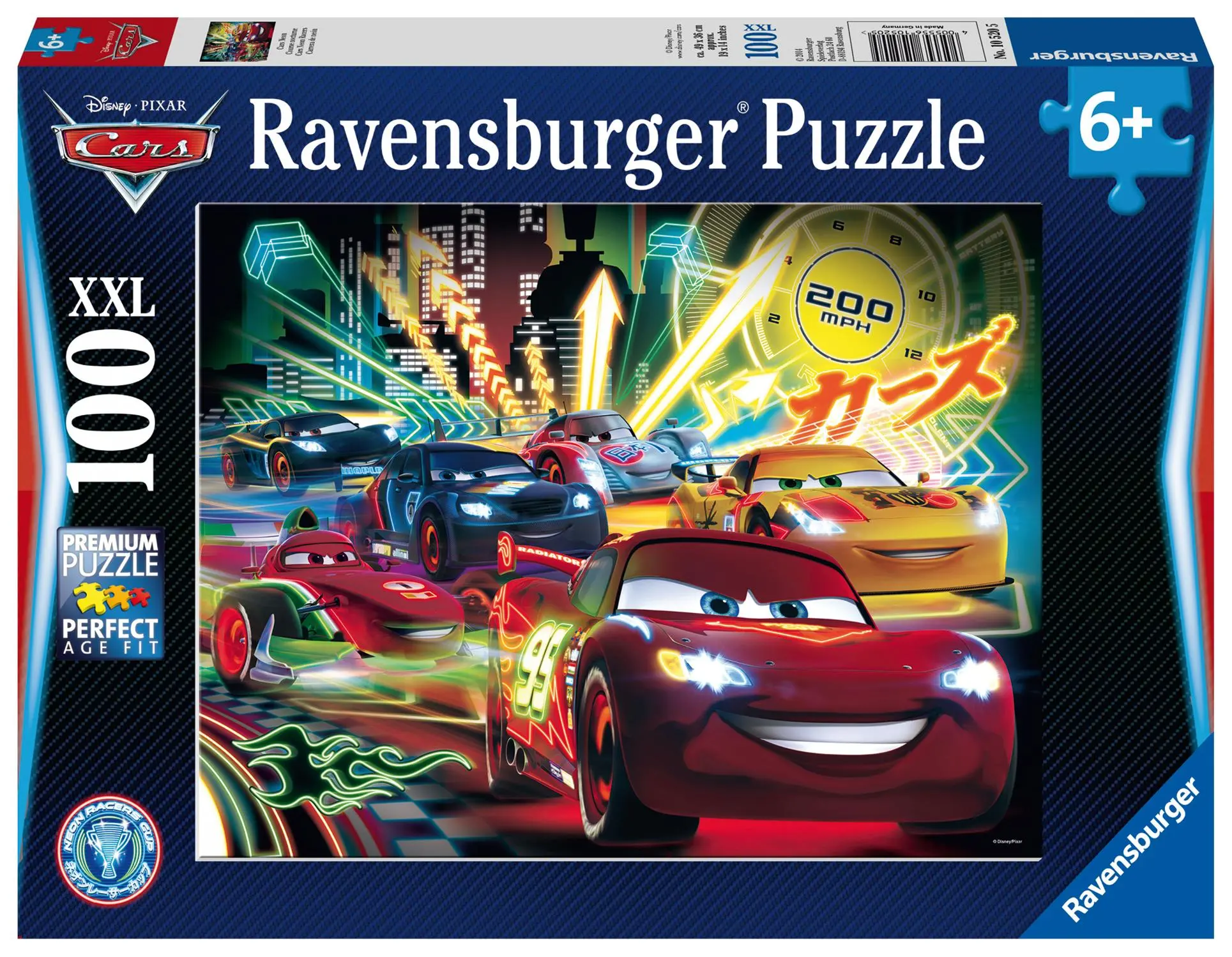 Cover: 4005556105205 | Cars Neon. Puzzle 100 Teile XXL | Spiel | Kinderpuzzle | 10520 | 2014