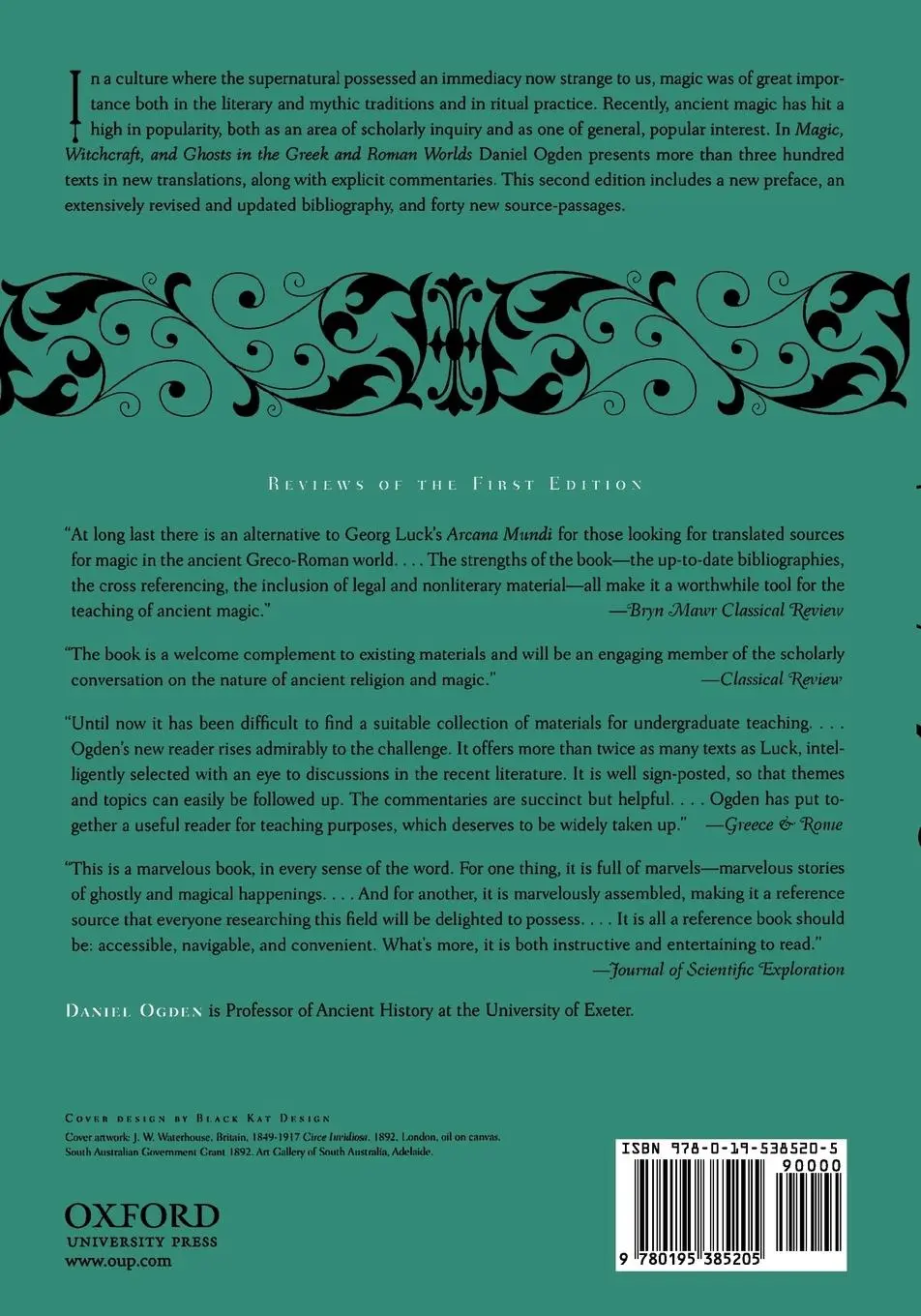 Rückseite: 9780195385205 | Magic, Witchcraft and Ghosts in the Greek and Roman Worlds | Ogden