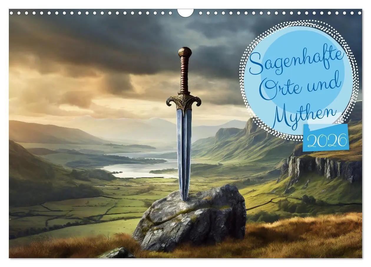 Cover: 9783457435205 | Sagenhafte Orte und Mythen (Wandkalender 2026 DIN A3 quer),...