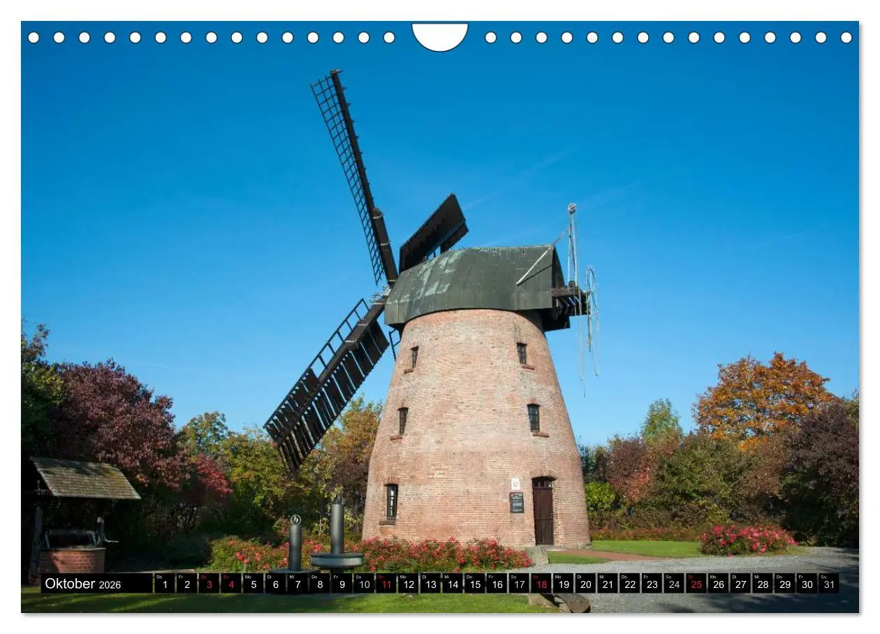 Bild: 9783516145205 | Windmühlen in Deutschland (Wandkalender 2026 DIN A4 quer), CALVENDO...