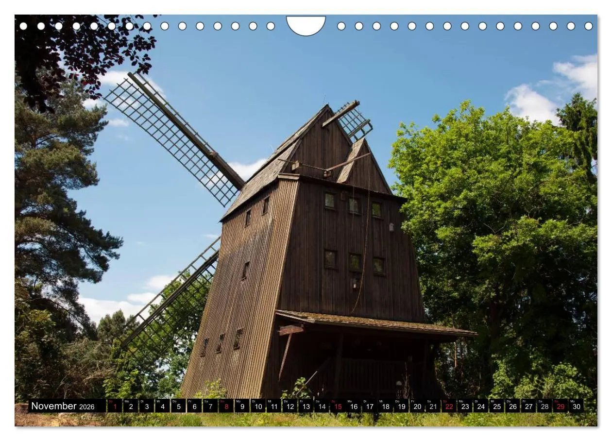 Bild: 9783516145205 | Windmühlen in Deutschland (Wandkalender 2026 DIN A4 quer), CALVENDO...