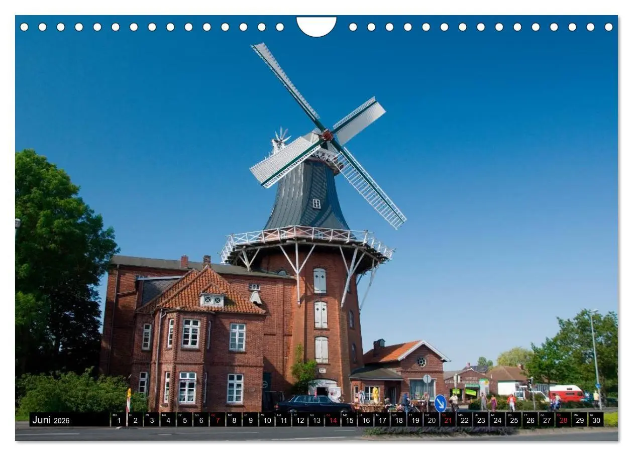 Bild: 9783516145205 | Windmühlen in Deutschland (Wandkalender 2026 DIN A4 quer), CALVENDO...