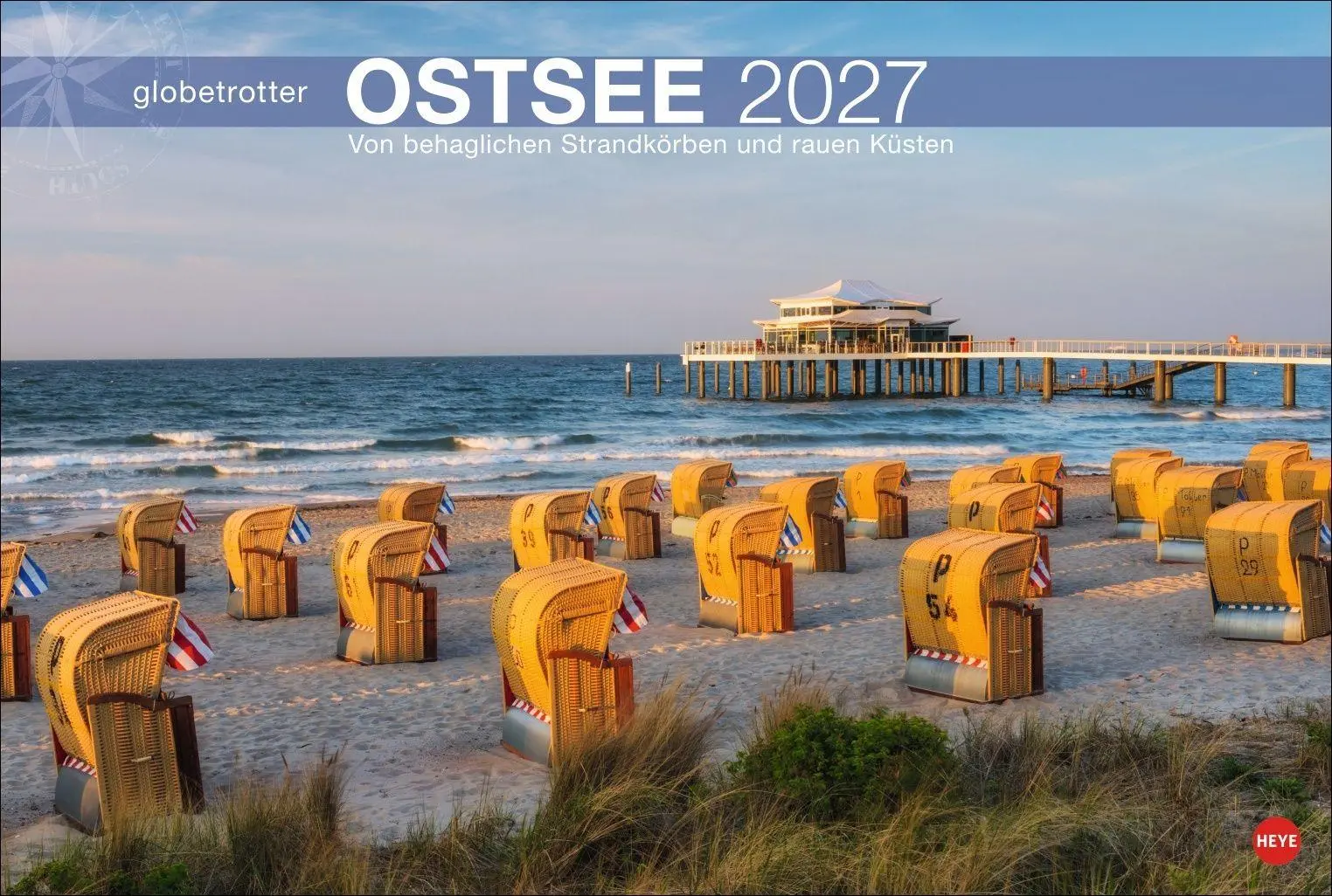 Cover: 9783756415205 | Ostsee Globetrotter Kalender 2027 - Von behaglichen Strandkörben...
