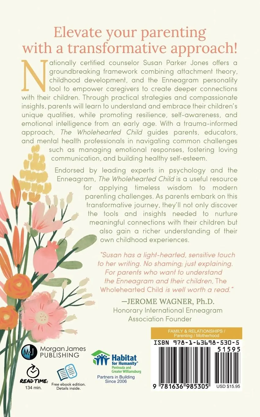 Rückseite: 9781636985305 | The Wholehearted Child | Susan Parker Jones | Taschenbuch | Englisch