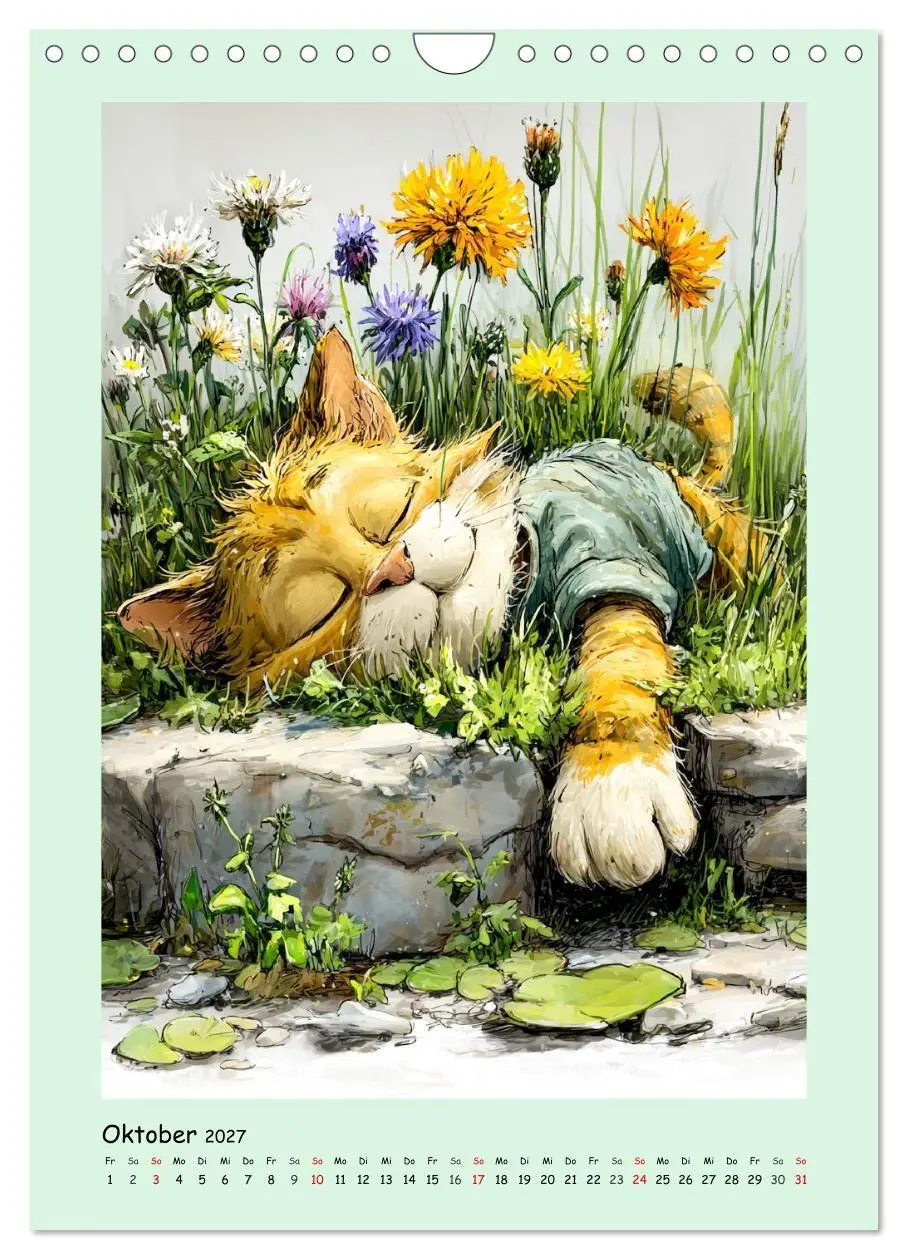 Bild: 9783516825305 | Glückliche Tiere. Ein lieblicher Kinderkalender (Wandkalender 2027...