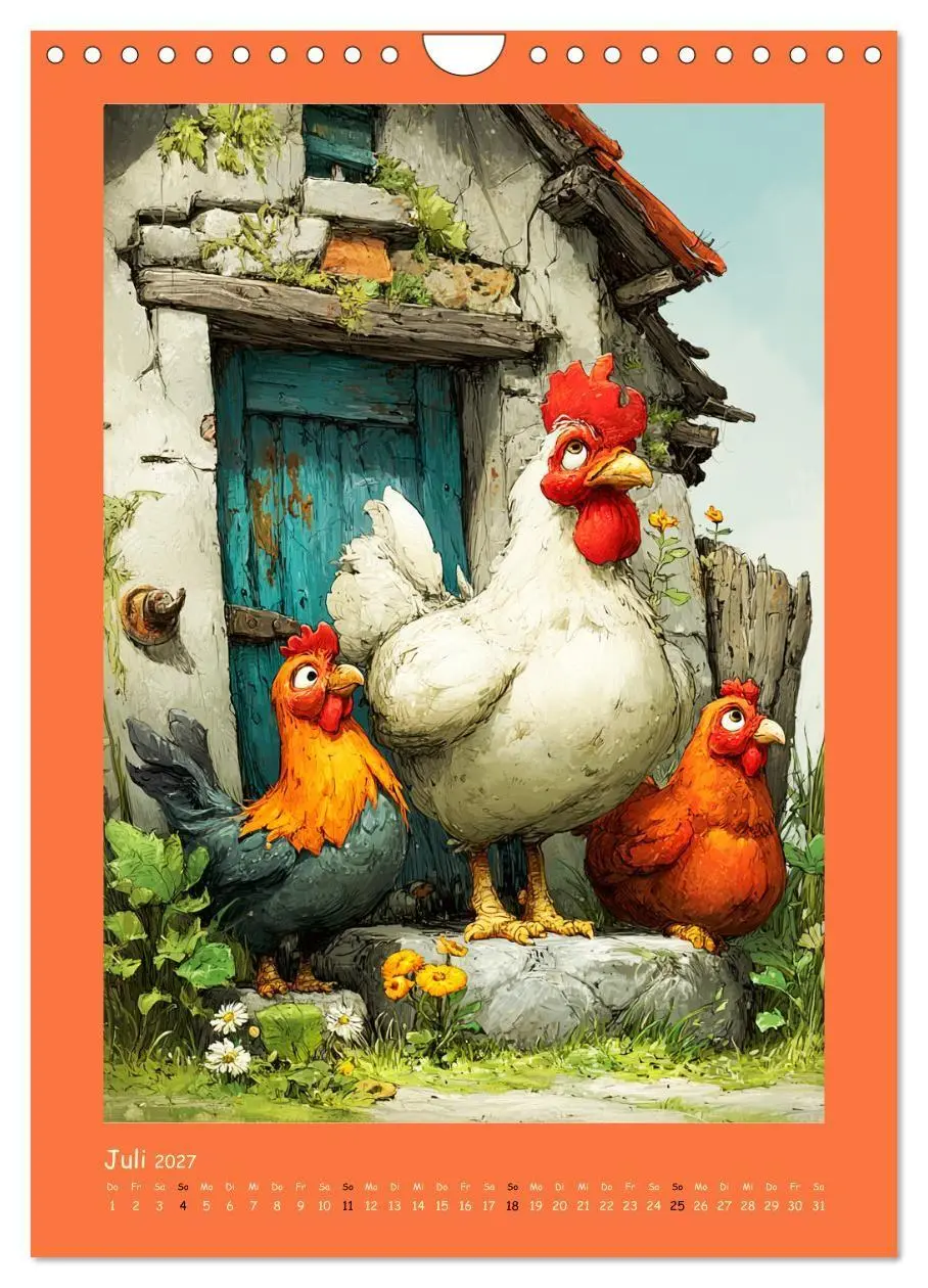 Bild: 9783516825305 | Glückliche Tiere. Ein lieblicher Kinderkalender (Wandkalender 2027...