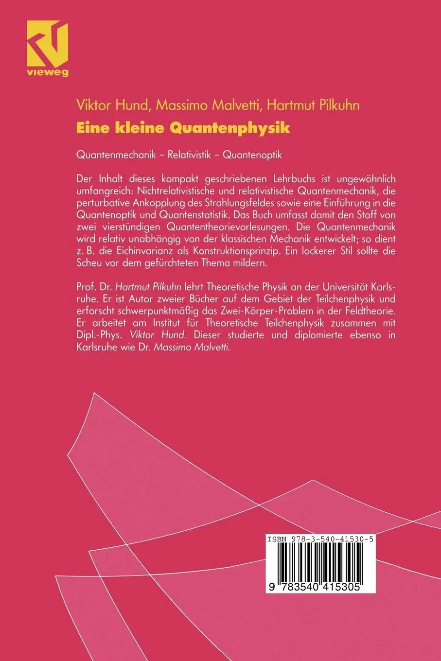 Rückseite: 9783540415305 | Eine kleine Quantenphysik | Viktor Hund (u. a.) | Taschenbuch | 2001
