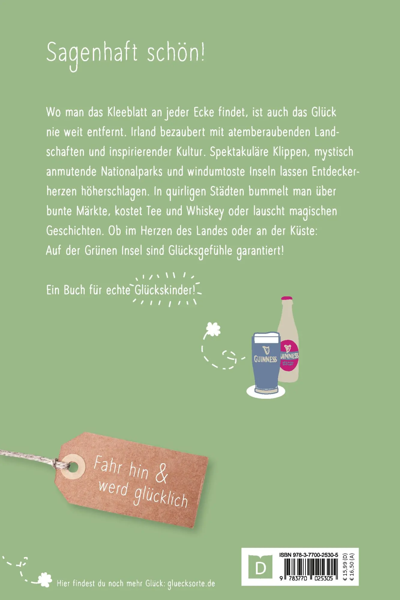 Rückseite: 9783770025305 | Glücksorte in Irland | Fahr hin &amp; werd glücklich | Cornelia Lohs