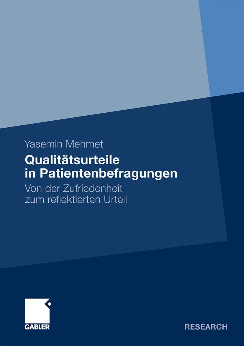 Cover: 9783834925305 | Qualitätsurteile in Patientenbefragungen | Yasemin Mehmet | Buch | xix
