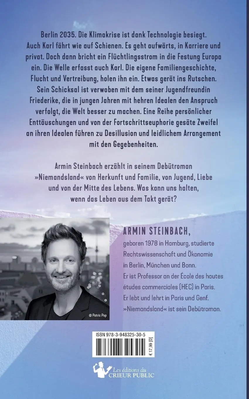 Rückseite: 9783948325305 | Niemandsland | Armin Steinbach | Taschenbuch | Paperback | 340 S.