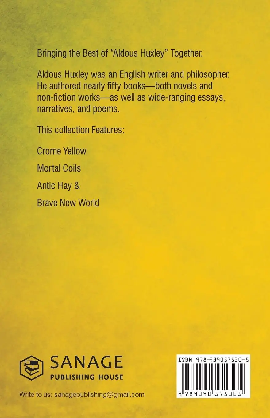 Rückseite: 9789390575305 | Aldous Huxley | The Collected Works | Aldous Huxley | Taschenbuch