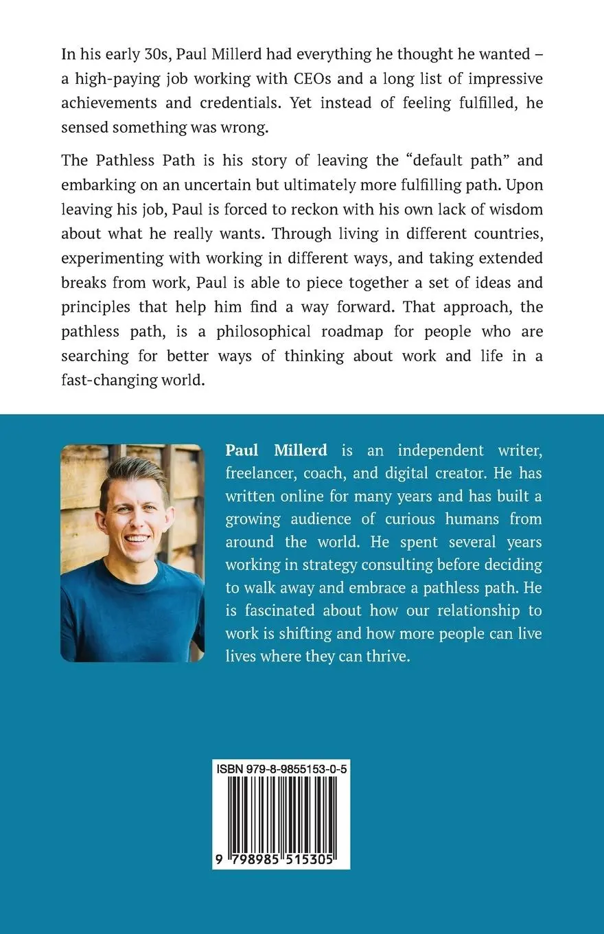 Rückseite: 9798985515305 | The Pathless Path | Paul Millerd | Taschenbuch | Englisch | 2022