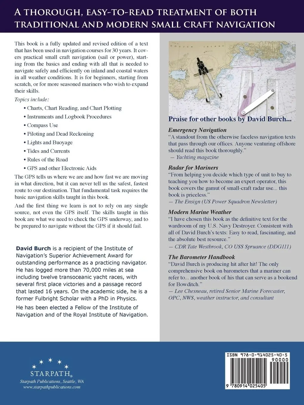 Rückseite: 9780914025405 | Inland and Coastal Navigation | David Burch | Taschenbuch | Englisch