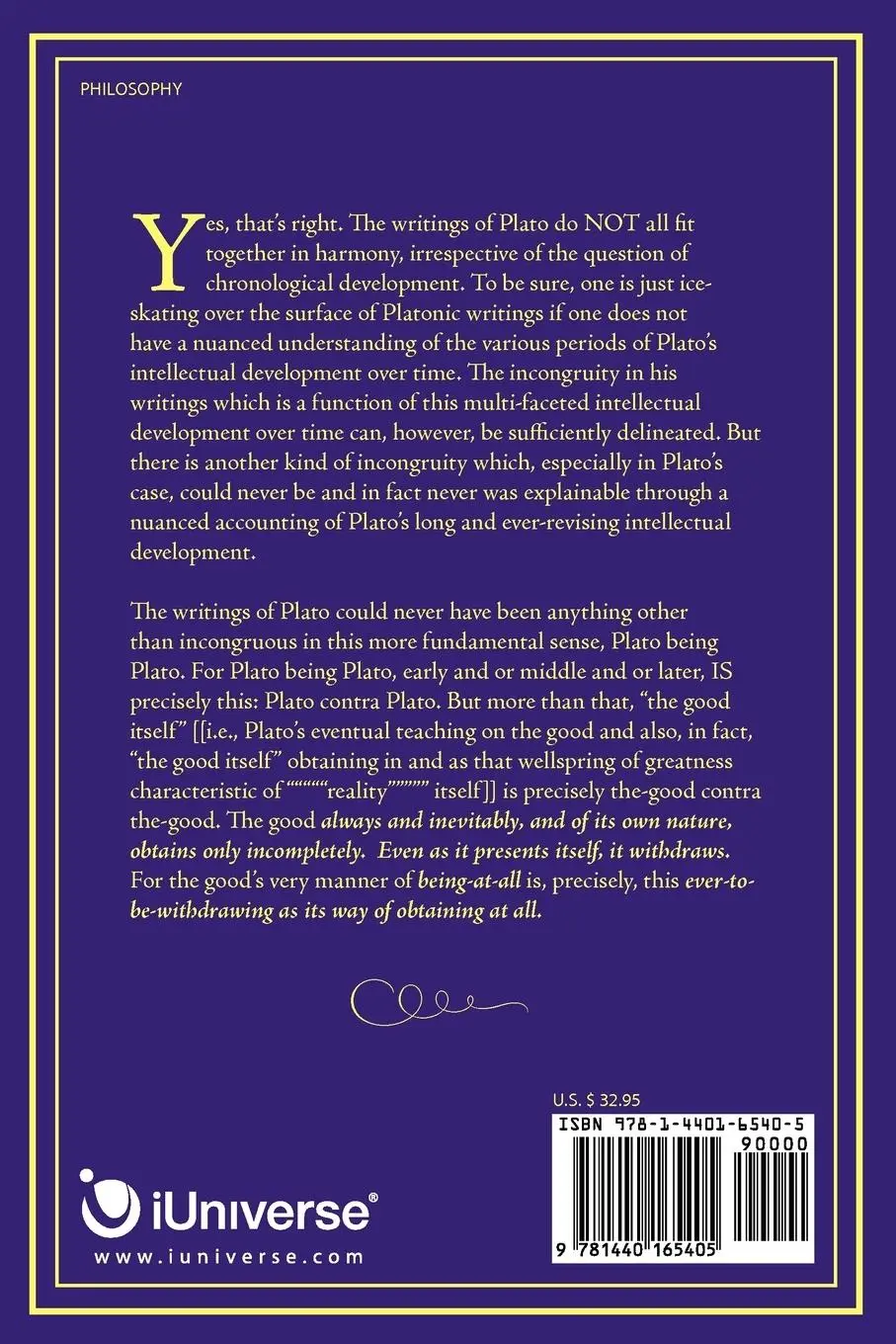 Rückseite: 9781440165405 | The Dreadful Symmetry of the Good | John W. McGinley | Taschenbuch