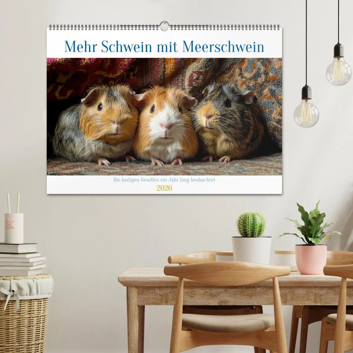 Bild: 9783457275405 | Mehr Schwein mit Meerschwein (Wandkalender 2026 DIN A2 quer),...