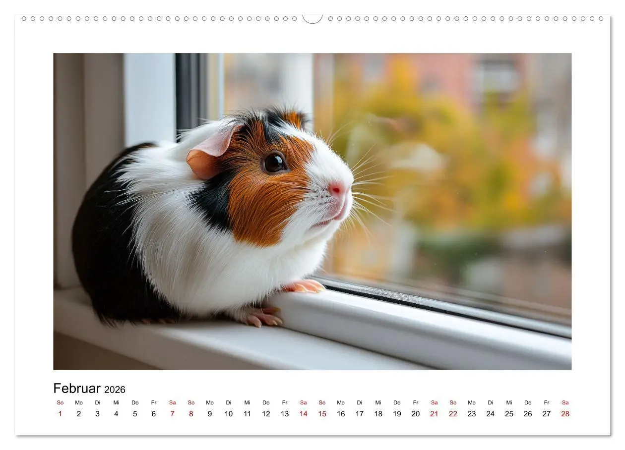 Bild: 9783457275405 | Mehr Schwein mit Meerschwein (Wandkalender 2026 DIN A2 quer),...