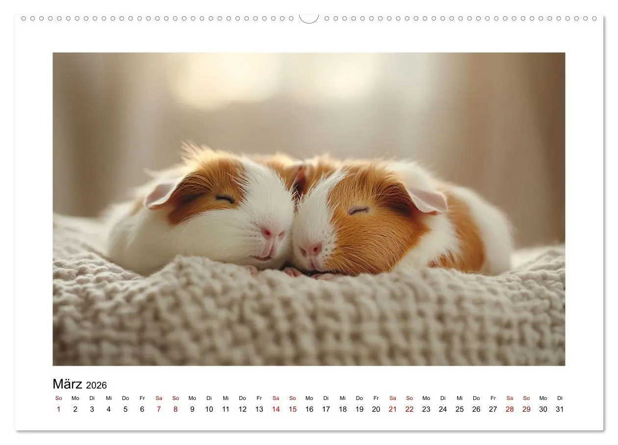 Bild: 9783457275405 | Mehr Schwein mit Meerschwein (Wandkalender 2026 DIN A2 quer),...