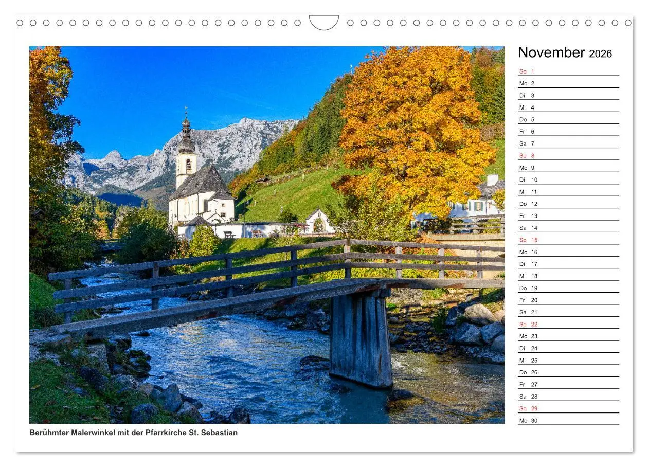 Bild: 9783457965405 | Servus im Bergsteigerdorf Ramsau (Wandkalender 2026 DIN A3 quer),...