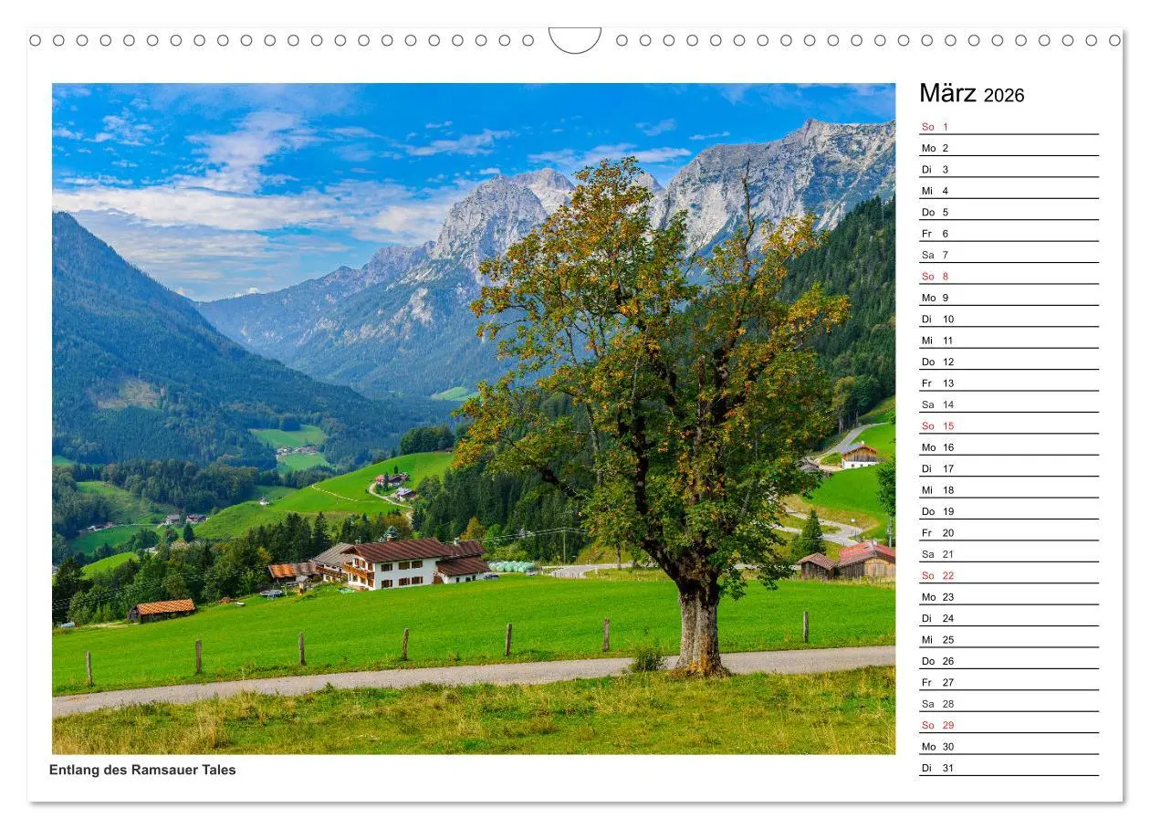 Bild: 9783457965405 | Servus im Bergsteigerdorf Ramsau (Wandkalender 2026 DIN A3 quer),...