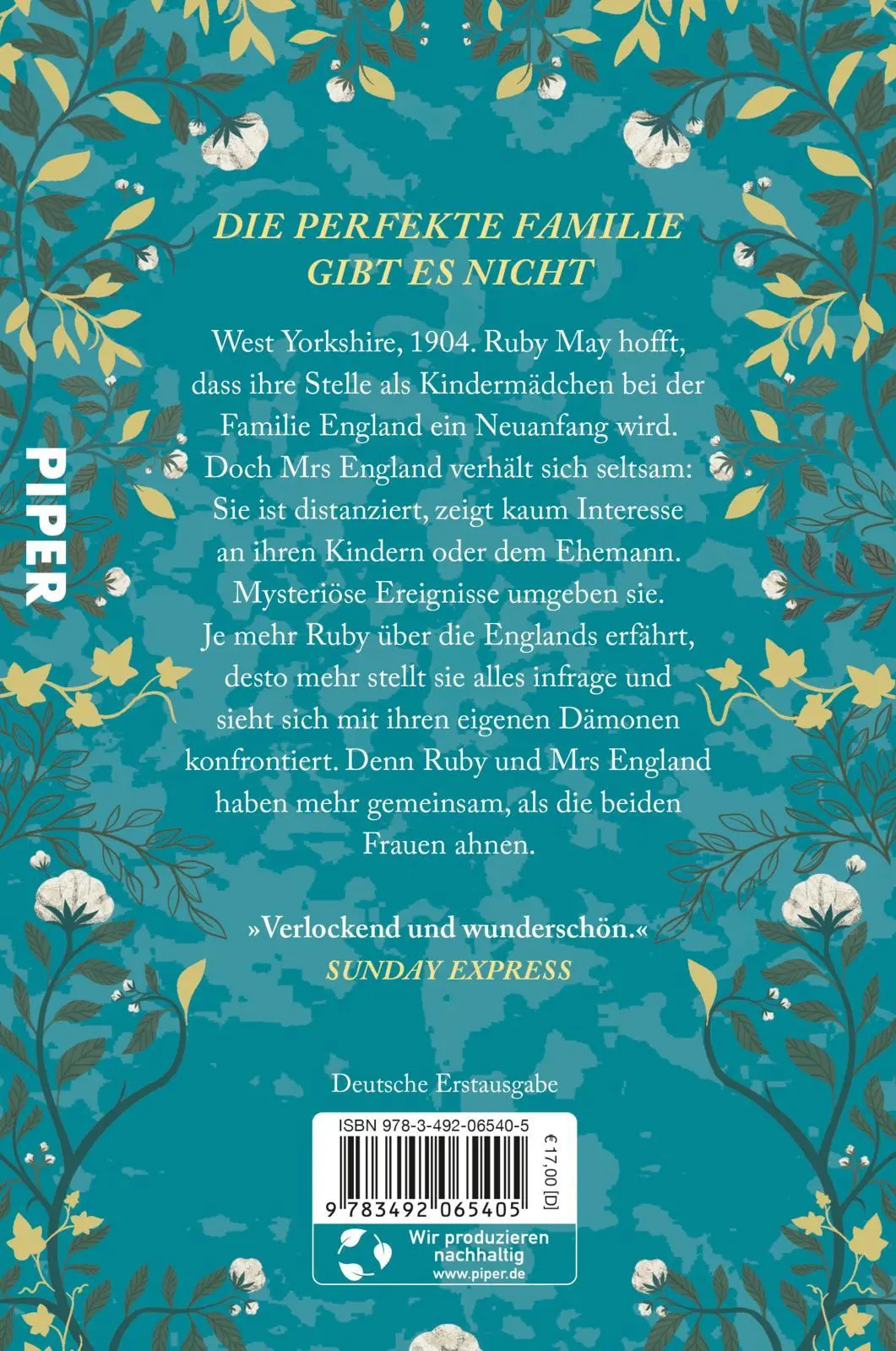 Rückseite: 9783492065405 | Mrs England | Stacey Halls | Taschenbuch | 384 S. | Deutsch | 2024