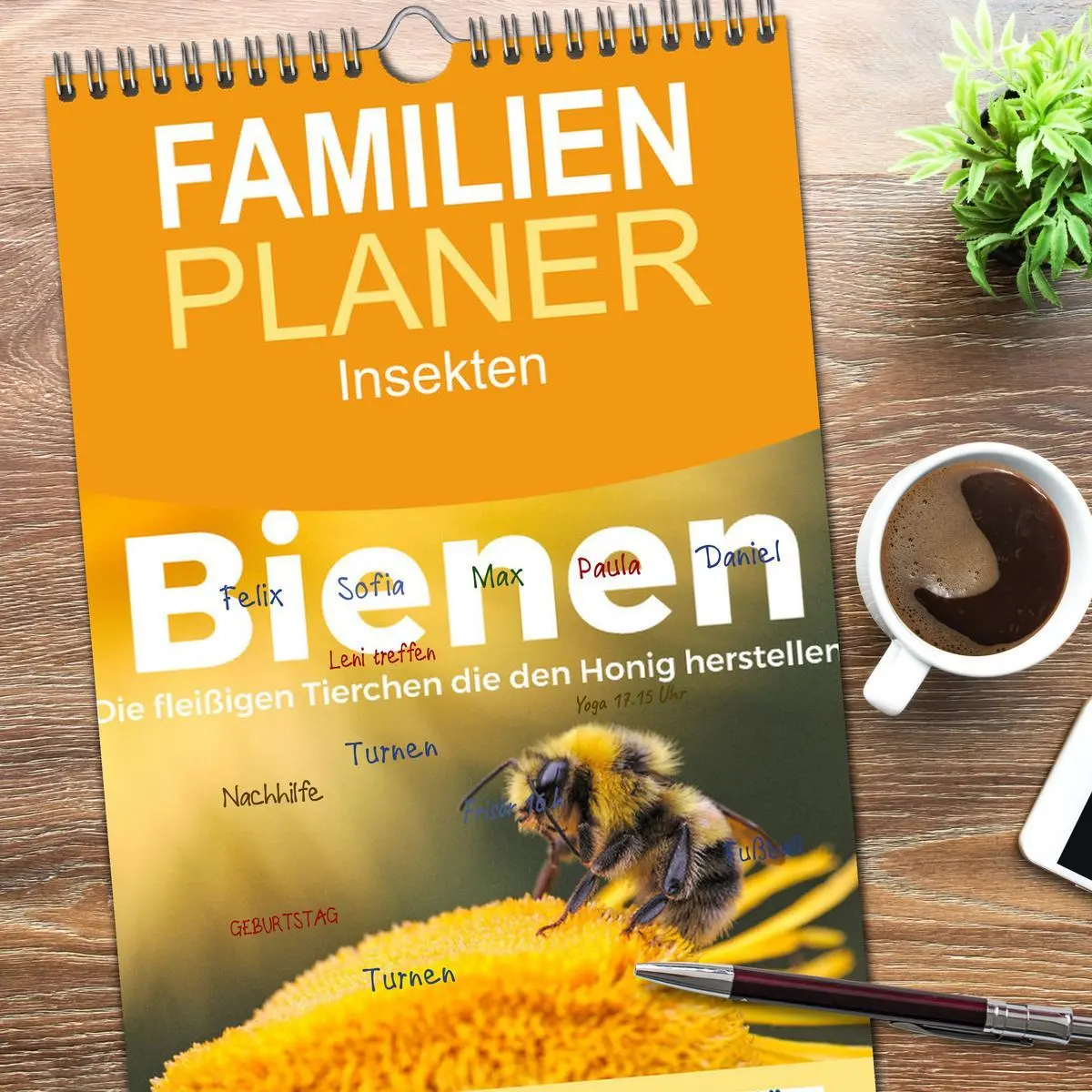 Bild: 9783516505405 | Familienplaner 2026 - Bienen - Die fleißigen Tierchen die den Honig...