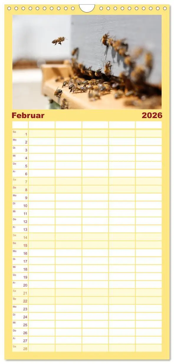 Bild: 9783516505405 | Familienplaner 2026 - Bienen - Die fleißigen Tierchen die den Honig...